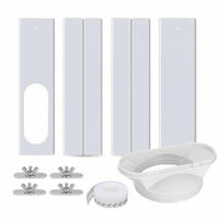 4 Pieces Portable Air Conditioner Window Kit Metal Clamps