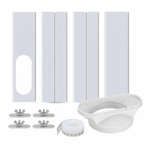 4 Pieces Portable Air Conditioner Window Kit Metal Clamps