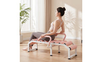 Back Stretcher with Rollers Floor-Standing Stretching Stretching Frame Cushioned Fitness Equipment for Adults, Home Gym, Living Room