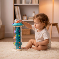 Activity Center with Internal Track Travel-Friendly Toddler Activity Tracker Toy Portable Compact for Toddlers, Home