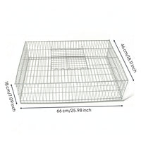 Wire Transport Cage Low-Profile Animal Transport Cage Heavy-Duty Carrier for Small Animals, Pigeons