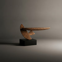 Resin Sculpture with Base Abstract Statue Modern for Entryway, Hotel Lobby