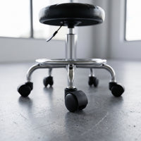 Adjustable Swivel Bar Stool with Backrest and Wheels for Home Bar or Salon