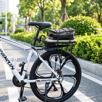 Reinforced Rear Bike Rack with Side Rails Sturdy Bike Luggage Rack Long-Lasting Easy to Install for Commuters