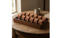 Watch Tray with Suede Inserts Rectangular Watch Display Tray Open-Top for Vanity Tables, Counters