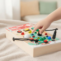 Busy Board with Sensory Switch Board Activity toy Skills for Travel, Preschool