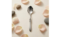 Soup Spoon Silver Finish Unique -Shaped Spoon Tableware