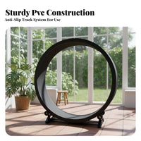 quiet Operation feline jogning Wheel scratch Grinding Surface Enclosed feline Exercise Wheel Multi-Functional Feline Treadmill Stable framework for felines, Dogs, Indoors, Apartment, Living Room, pet Shelter