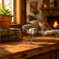Red Robin Ornament Artisan-Made Home Decor Unique Gift for Desk