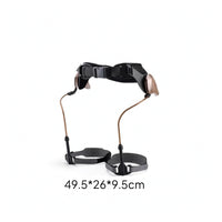 Padded Walking Aid with Waist Belt Adjustable Walking Aid with Straps Non-Electric Lower Limb Support Mechanical for Rehabilitation Patients