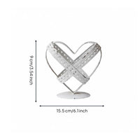 Retro Heart Ornament Distressed Finish Home Decor Retro Design House Decoration for Wedding, Photo Photography