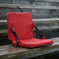 Padded Stadium Seat with Carrying Strap Indoor and Outdoor Portable Chair with Strap Supportive Foldable Seat Cushion Soft for Camping