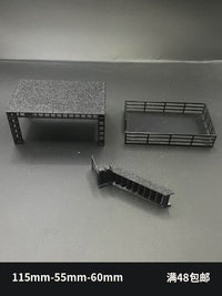 628 Workshop 1/64 Two-Story Loft Scene Platform Steel Frame Display Stand for 64 Car Model Scene Accessories