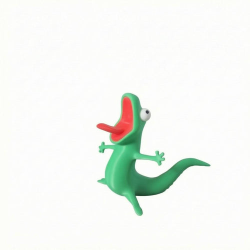 3D-Printed Reptile Pen Holder Curved Tail Reptile Pen Holder Smooth Surface