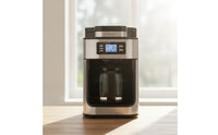 Digital Drip Coffee Maker Countertop Coffee Maker with Glass Carafe Compact Appliance 1.5L for Office Workers, Kitchen, Break Room