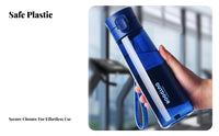 Drop-Resistant High-Performance Plastic Sports Water Bottle Leak-Proof Large Capacity Hydration Bottle without Cost for Students, Commuters