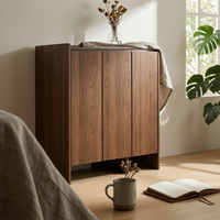 Solid Wood Shoe Storage Unit Removable Shelf Entryway Shoe Storage Unit Open Bottom Footwear Organizer for Hallway