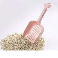 Litter Sifter with Slotted Sieve, Thickened Sand Sifter for Cleaning Used Litter, Hollowed Out Handle for Cats and Kittens
