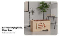 Resonator Box 13-Bar Soprano Xylophone Diatonic Scale Colorful Bar Xylophone Child-Safe Orff Instrument Includes 2 Mallets for Children, Music Educators, Beginners, Classroom, School, Therapy sessions, Home Play