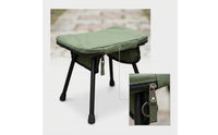 Slimline Folding Stool with Carry Bag Compact Stool with Carrying Bag Lightweight Seat Foldable for Campers, Anglers