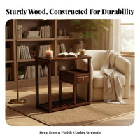 Mortise and Tenon Joinery Tea Ceremony Stand New Chinese Design Multi-Compartment Table Long-Lasting Construction Storage Cabinet Slatted Lower Shelf for Homeowners, Apartment Dwellers, Decorators, Living Room, Reception Area, Small Areas, Bedroom