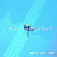 厂家直供 泳池设备卡通动物温度计 泳池配件蓝色鲨鱼浮水温度计
