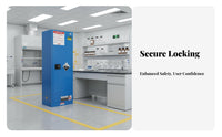 Cabinet Fire-Resistant Storage Cabinet Double-Walled Design for Facility Managers, Research Facility, Laboratories, Workshop