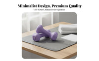 2 Pieces Comfortable Grip Rehabilitation Hand Weights Contoured Handle Dumbbell Pair Long-Lasting Construction Lightweight Dumbbell Pair Compact Size for Elderly, Beginners, Women, Physical Treatment, Home Gym