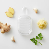 Manual Grater Box Transparent Ginger Grater Integrated Handle