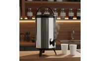 Professional Milk Tea Barrel Large Capacity Insulated Beverage Dispenser with Spigot Professional Coffee Urn Portable Handle