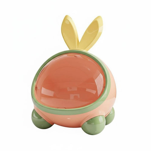 Hare Ear Storage Box Desktop Hare Organizer Dust-Resistant Bunny Shaped Container for Kids, Girls, Bedroom, Vanity, Kitchen Counter
