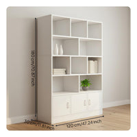 Multi-Tier Display Cabinet Sturdy Construction for Living Room, Study