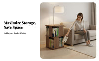 Rotating bookshelf Space-Saving Rotating Book Tower Multitier Design for Adults
