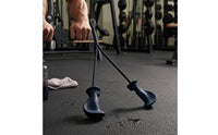 Tricep Rope Attachment Braided Rope Handle Double-Ended Handle Molded Grips Exercise Accessory Hanging Loop