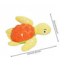 Squeaky Turtle Dog Toy Interactive Dog Gnaw Toy Pet Accessory for Training