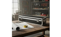 Multi-Purpose Aluminum Equipment Case Lockable Latches Locking Instrument Road Case Reinforced Corners Wheeled Equipment Chest for Musicians, Technicians, Photographers, Travel, Touring, Stage Production