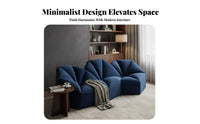 Italian Minimalist Design Asymmetrical Sectional Valley-Inspired Shape Living Room Furniture Sculptural Form Lounge Couch Signature aesthetic for Interior Designers, Homeowners, Apartment Dwellers, Hotel Lobby, Reception Hall