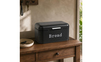 Hinged-Lid Bread Box Dustproof Square Bread Container Elegant Design