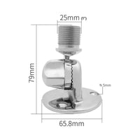 Marine Antenna Mount 316 Stainless Steel Antenna Base with Ratchet Polished Ratchet Mount for Boats