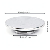 Aluminum Alloy Turntable Sturdy Aluminum Alloy Pottery Wheel Balanced Rotating Turntable with Polished Surface for Potters, Dessert Artists