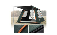 Easy Setup Outdoor Tent with Awning Rainproof Tent with Mesh Openings Waterproof Shelter Portable for Campers, Families, Camping, Picnics, Backyard