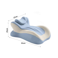 Ergonomic Pillow with Recessed Channel Comfortable for Bedroom