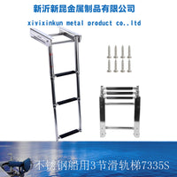 Stainless Steel Telescopic Ladder with Sliding Rail