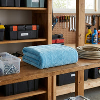 Super Absorbent Microfiber Car Drying Towel, Thick Split Microfiber with Bound Edges for Detailing, 70cm X 30cm, 1 Pack