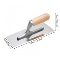 Stainless Steel Plaster Manual Plastering Hand Tool Smooth Finish