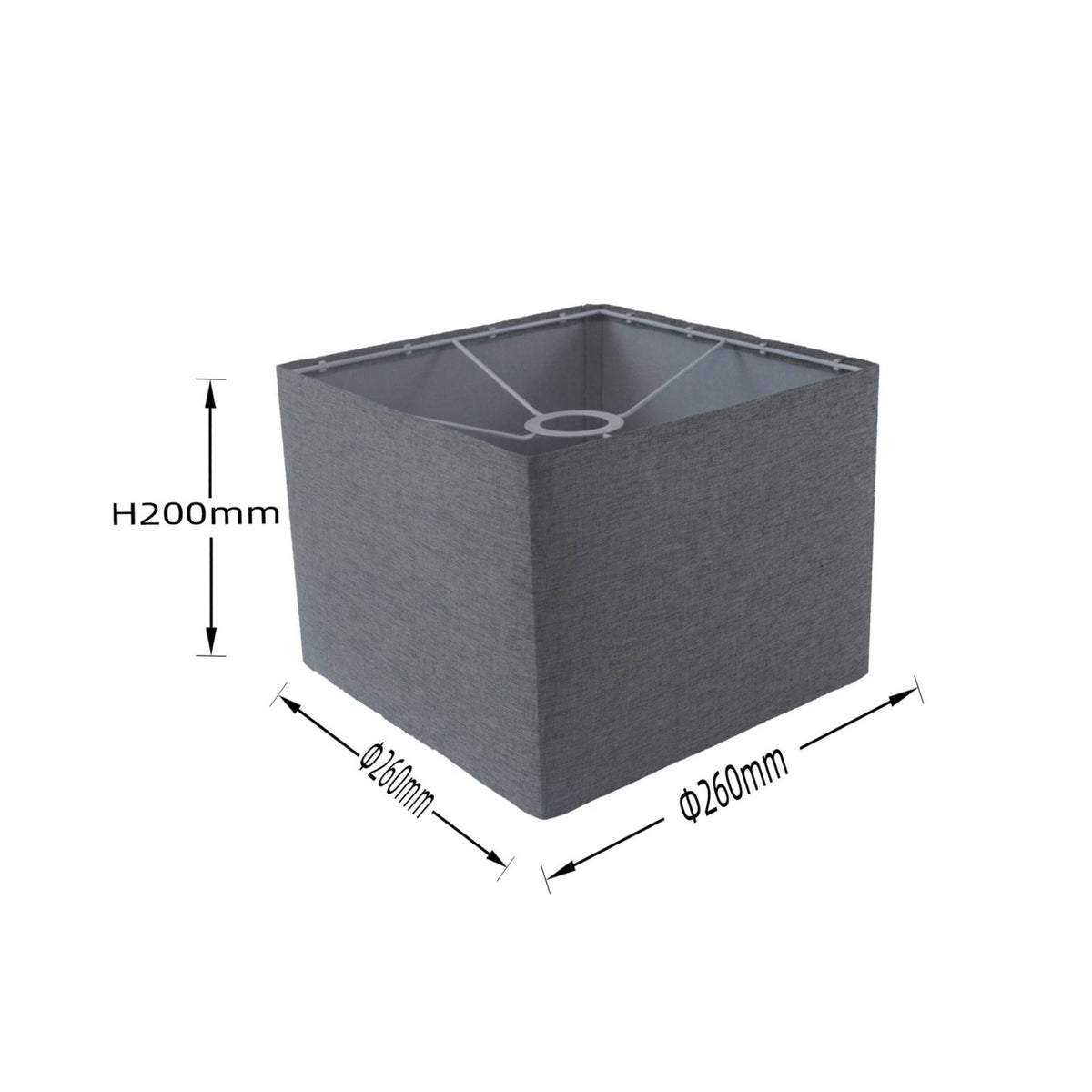 Square Textile Lampshade Easy Assembly Detachable Lamp Shade Modern Table Lamp Shade for Bedroom