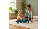 Wooden Bowling Set Durable Kids Bowling Set Game Toddler Indoor for Children, Playroom, Classroom