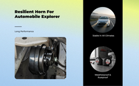 Waterproof electric horn for SUV