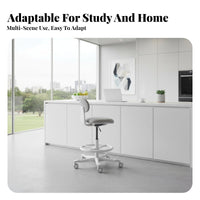 Adjustable Guitar Chair with Footrest Space-Saving for Music Practice, Teenagers