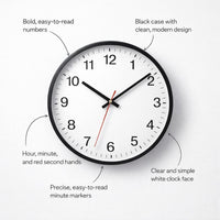 Large Wall Clock Modern Silent Decor, DIY Frameless Acrylic Wall Clock for Living Room Bedroom, Round Clock 3D Effect, Battery Powered